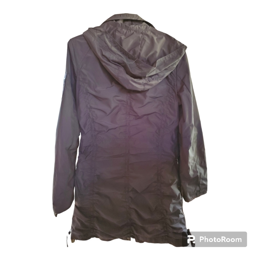 Laundry Puffer Jacket Medium Black Zip Front - image 3